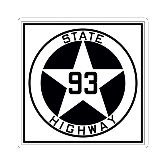 Texas 93 1917 (Texas) (Road Sign) STICKER Vinyl Kiss-Cut Decal 2 Inch White - The Sticker Space