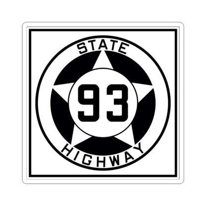 Texas 93 1935 (Texas) (Road Sign) STICKER Vinyl Kiss-Cut Decal 2 Inch White - The Sticker Space