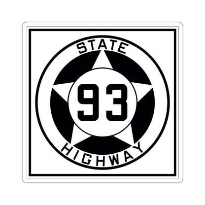 Texas 93 1935 (Texas) (Road Sign) STICKER Vinyl Kiss-Cut Decal 4 Inch White - The Sticker Space