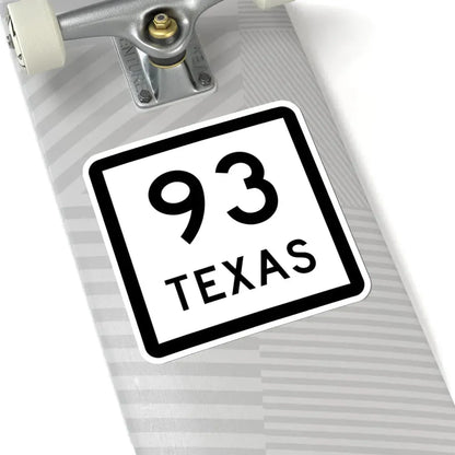 Texas 93 (Texas) (Road Sign) STICKER Vinyl Kiss-Cut Decal - The Sticker Space