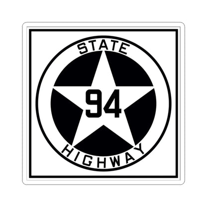 Texas 94 1917 (Texas) (Road Sign) STICKER Vinyl Kiss-Cut Decal 3 Inch White - The Sticker Space