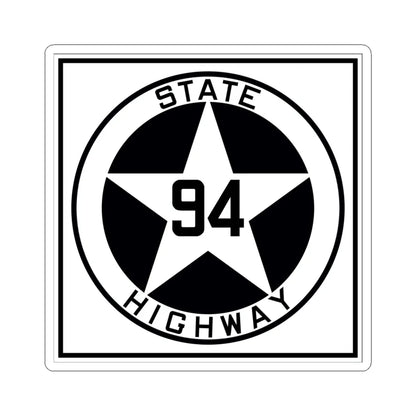 Texas 94 1917 (Texas) (Road Sign) STICKER Vinyl Kiss-Cut Decal 6 Inch White - The Sticker Space