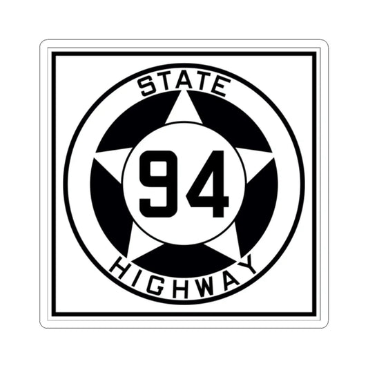 Texas 94 1935 (Texas) (Road Sign) STICKER Vinyl Kiss-Cut Decal 2 Inch White - The Sticker Space