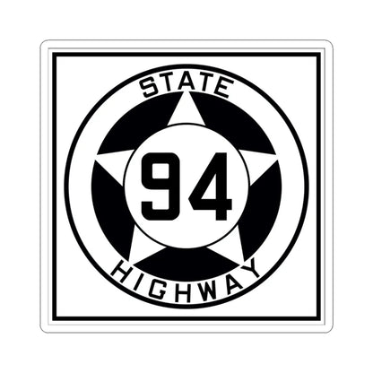 Texas 94 1935 (Texas) (Road Sign) STICKER Vinyl Kiss-Cut Decal 3 Inch White - The Sticker Space