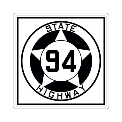 Texas 94 1935 (Texas) (Road Sign) STICKER Vinyl Kiss-Cut Decal 6 Inch White - The Sticker Space