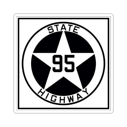 Texas 95 1917 (Texas) (Road Sign) STICKER Vinyl Kiss-Cut Decal 3 Inch White - The Sticker Space