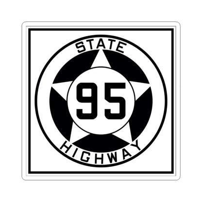 Texas 95 1935 (Texas) (Road Sign) STICKER Vinyl Kiss-Cut Decal 2 Inch White - The Sticker Space
