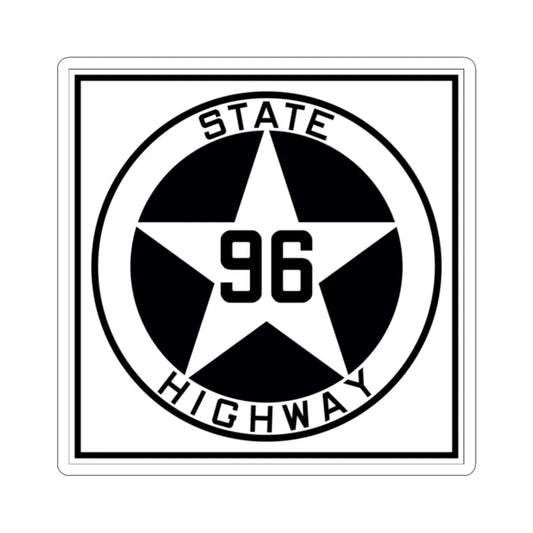Texas 96 1917 (Texas) (Road Sign) STICKER Vinyl Kiss-Cut Decal 2 Inch White - The Sticker Space