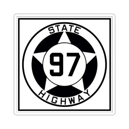 Texas 97 1935 (Texas) (Road Sign) STICKER Vinyl Kiss-Cut Decal 2 Inch White - The Sticker Space