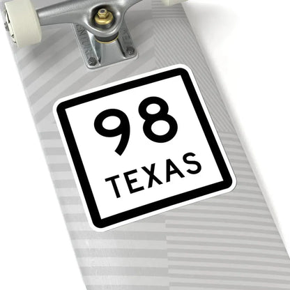 Texas 98 (Texas) (Road Sign) STICKER Vinyl Kiss-Cut Decal - The Sticker Space