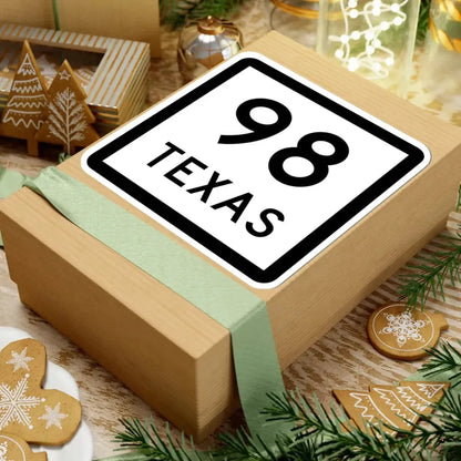 Texas 98 (Texas) (Road Sign) STICKER Vinyl Kiss-Cut Decal - The Sticker Space