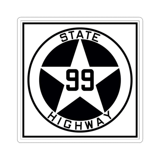 Texas 99 1917 (Texas) (Road Sign) STICKER Vinyl Kiss-Cut Decal 2 Inch White - The Sticker Space