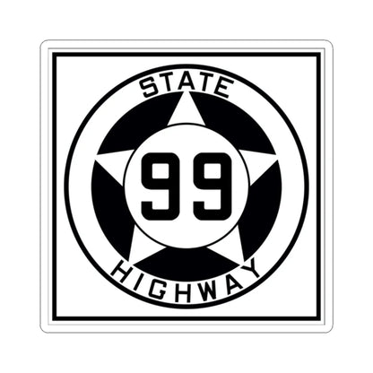 Texas 99 1935 (Texas) (Road Sign) STICKER Vinyl Kiss-Cut Decal 2 Inch White - The Sticker Space