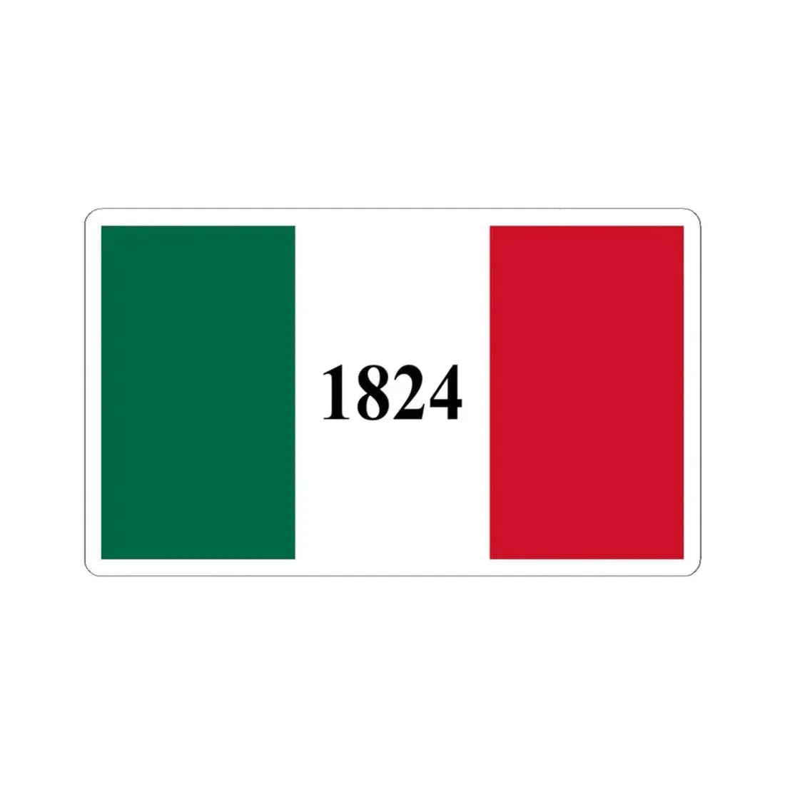 Texas Alamo Flag (United States) STICKER Vinyl Kiss-Cut Decal 4 Inch White - The Sticker Space