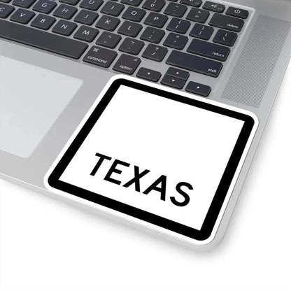 Texas blank (Texas) (Road Sign) STICKER Vinyl Kiss-Cut Decal - The Sticker Space
