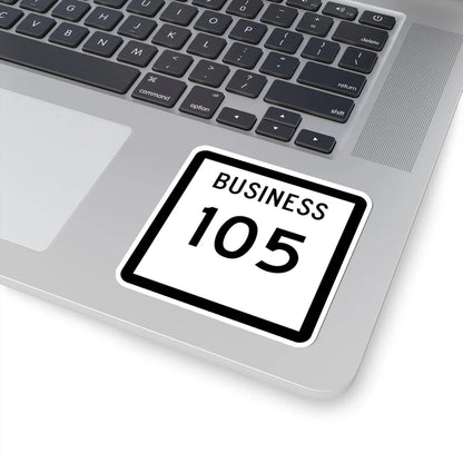 Texas Business 105 (Texas) (Road Sign) STICKER Vinyl Kiss-Cut Decal - The Sticker Space