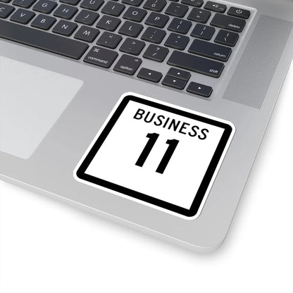 Texas Business 11 (Texas) (Road Sign) STICKER Vinyl Kiss-Cut Decal - The Sticker Space