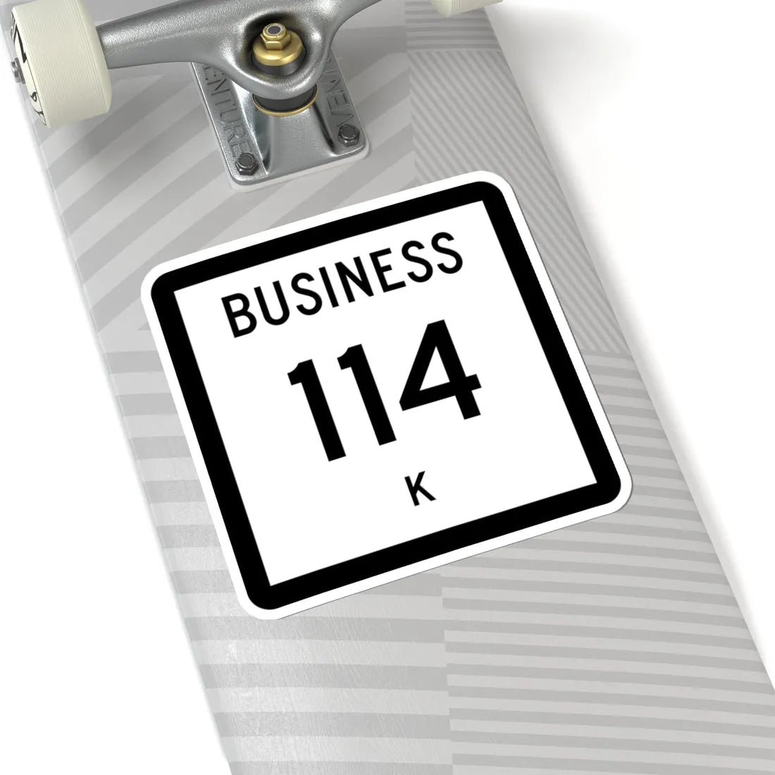 Texas Business 114-K (Texas) (Road Sign) STICKER Vinyl Kiss-Cut Decal - The Sticker Space