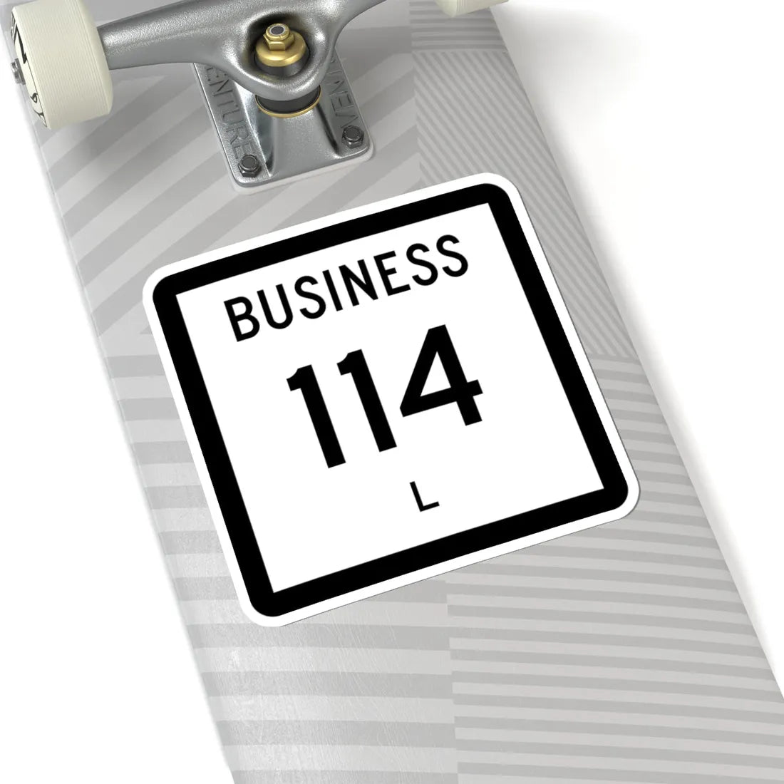 Texas Business 114-L (Texas) (Road Sign) STICKER Vinyl Kiss-Cut Decal - The Sticker Space