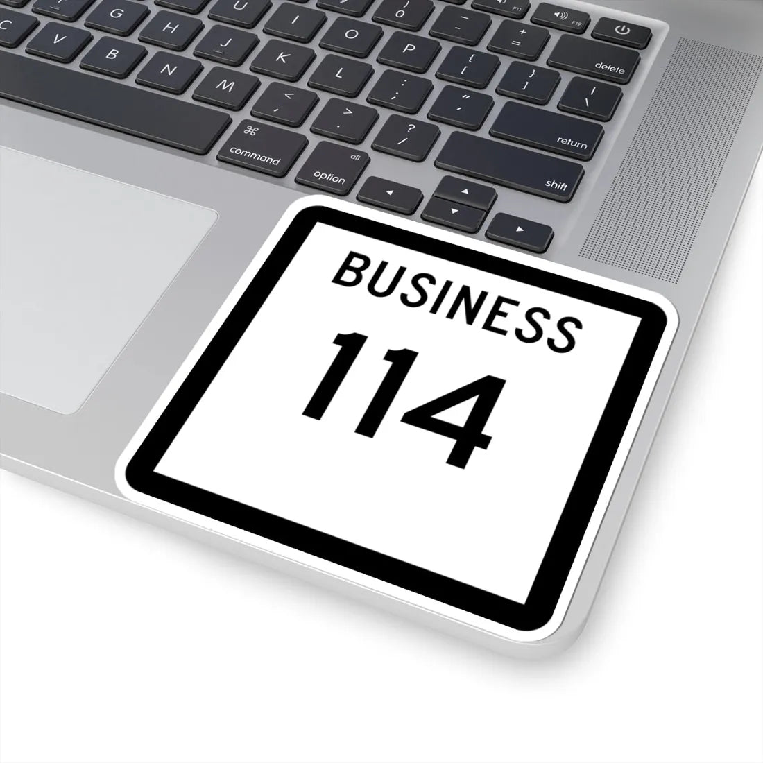 Texas Business 114 (Texas) (Road Sign) STICKER Vinyl Kiss-Cut Decal - The Sticker Space