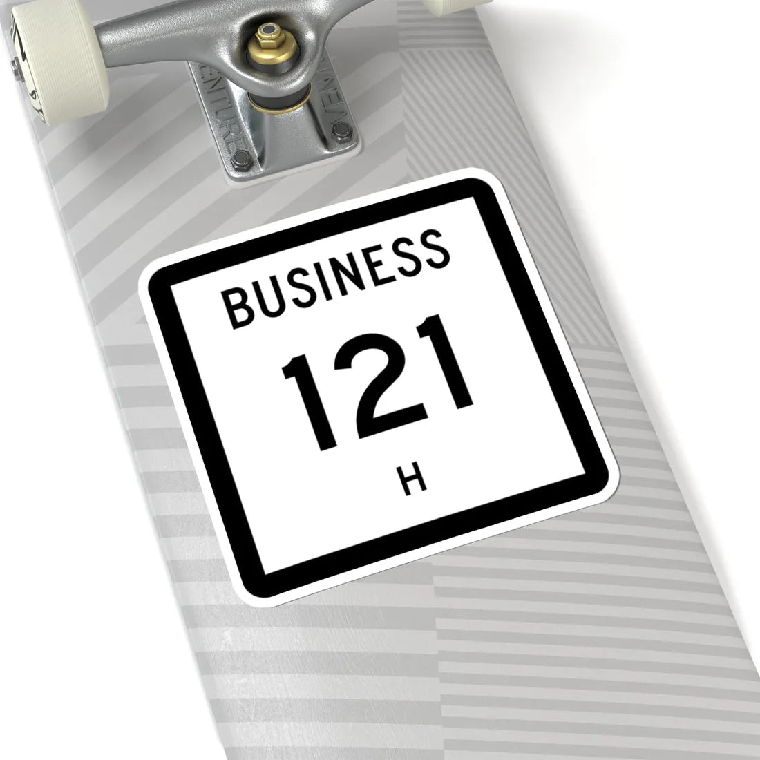 Texas Business 121-H (Texas) (Road Sign) STICKER Vinyl Kiss-Cut Decal - The Sticker Space