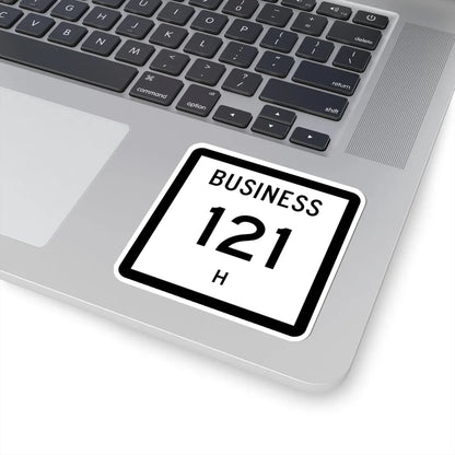 Texas Business 121-H (Texas) (Road Sign) STICKER Vinyl Kiss-Cut Decal - The Sticker Space