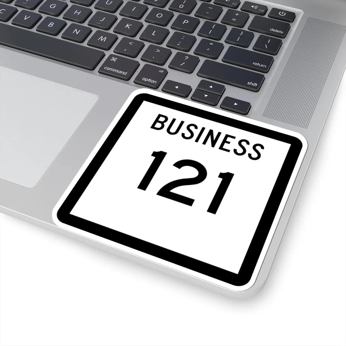 Texas Business 121 (Texas) (Road Sign) STICKER Vinyl Kiss-Cut Decal - The Sticker Space