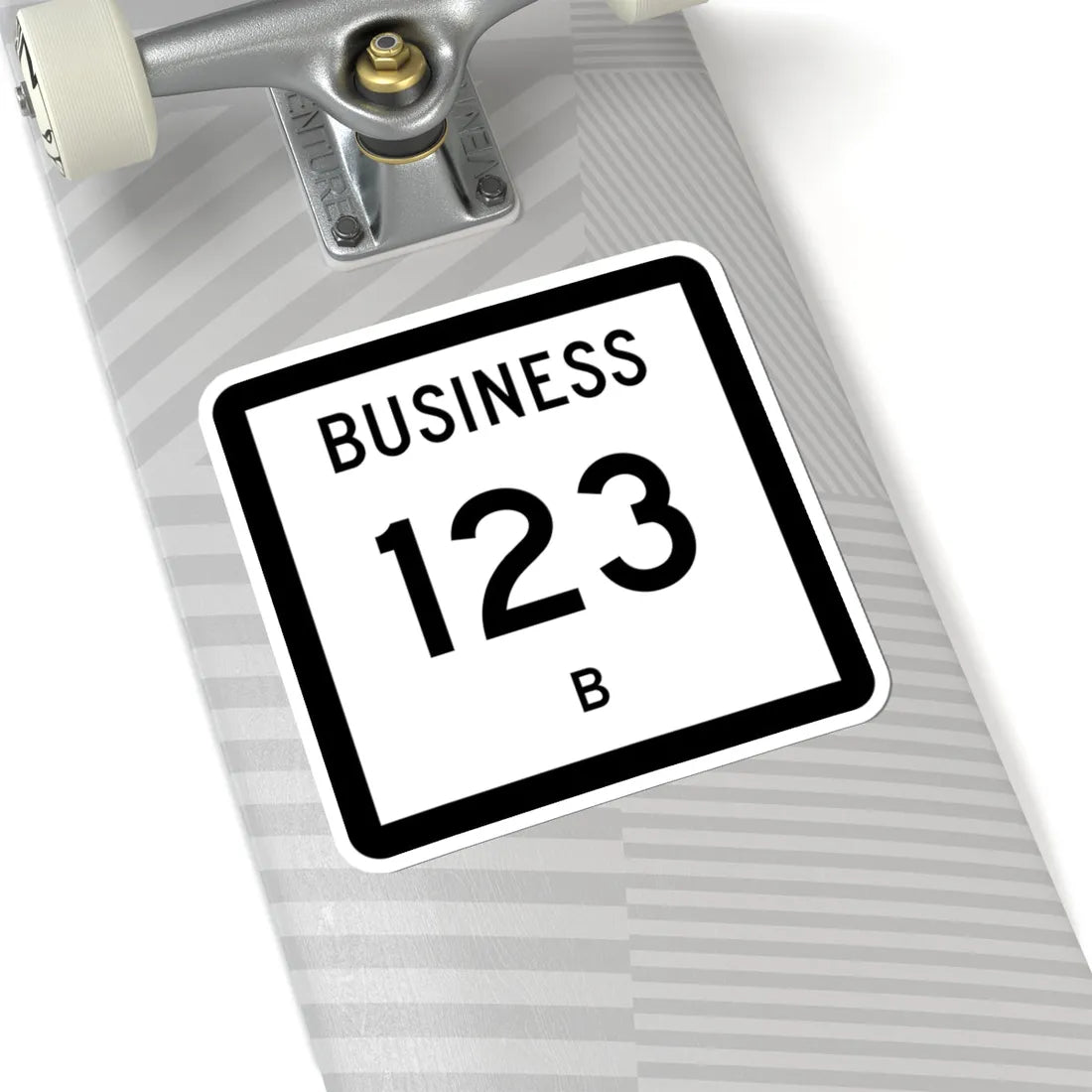 Texas Business 123-B (Texas) (Road Sign) STICKER Vinyl Kiss-Cut Decal - The Sticker Space