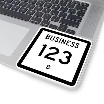 Texas Business 123-B (Texas) (Road Sign) STICKER Vinyl Kiss-Cut Decal - The Sticker Space