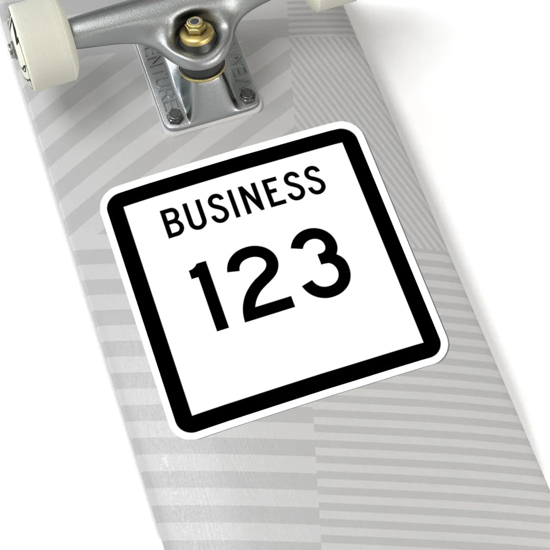 Texas Business 123 (Texas) (Road Sign) STICKER Vinyl Kiss-Cut Decal - The Sticker Space