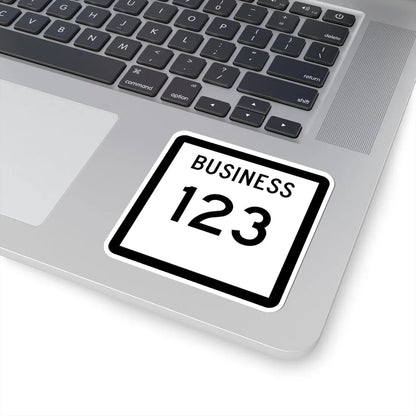 Texas Business 123 (Texas) (Road Sign) STICKER Vinyl Kiss-Cut Decal - The Sticker Space