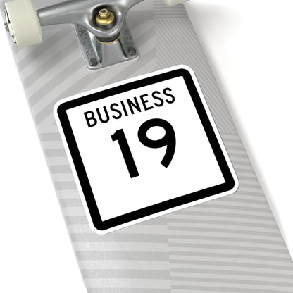 Texas Business 19 (Texas) (Road Sign) STICKER Vinyl Kiss-Cut Decal - The Sticker Space