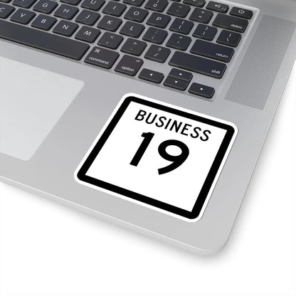 Texas Business 19 (Texas) (Road Sign) STICKER Vinyl Kiss-Cut Decal - The Sticker Space