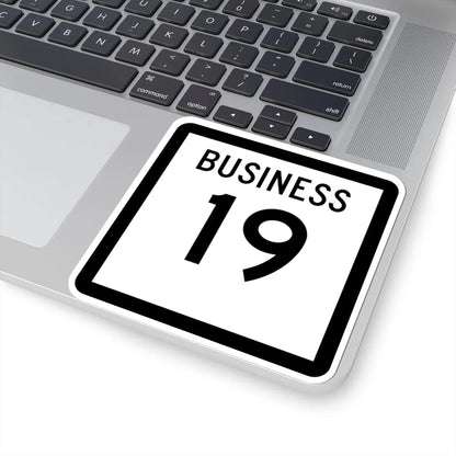 Texas Business 19 (Texas) (Road Sign) STICKER Vinyl Kiss-Cut Decal - The Sticker Space