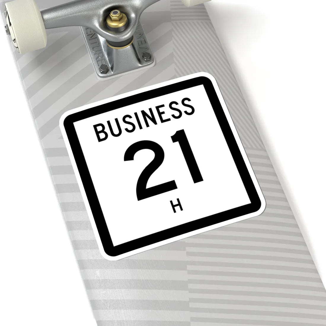 Texas Business 21-H (Texas) (Road Sign) STICKER Vinyl Kiss-Cut Decal - The Sticker Space