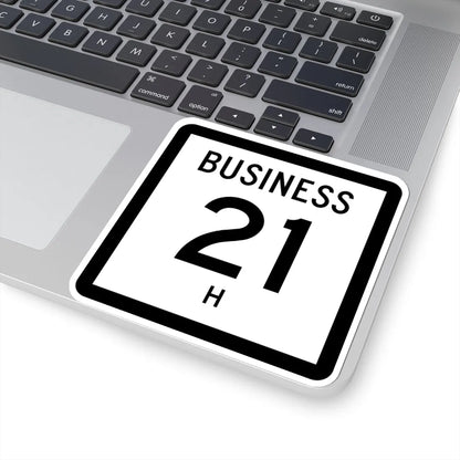 Texas Business 21-H (Texas) (Road Sign) STICKER Vinyl Kiss-Cut Decal - The Sticker Space