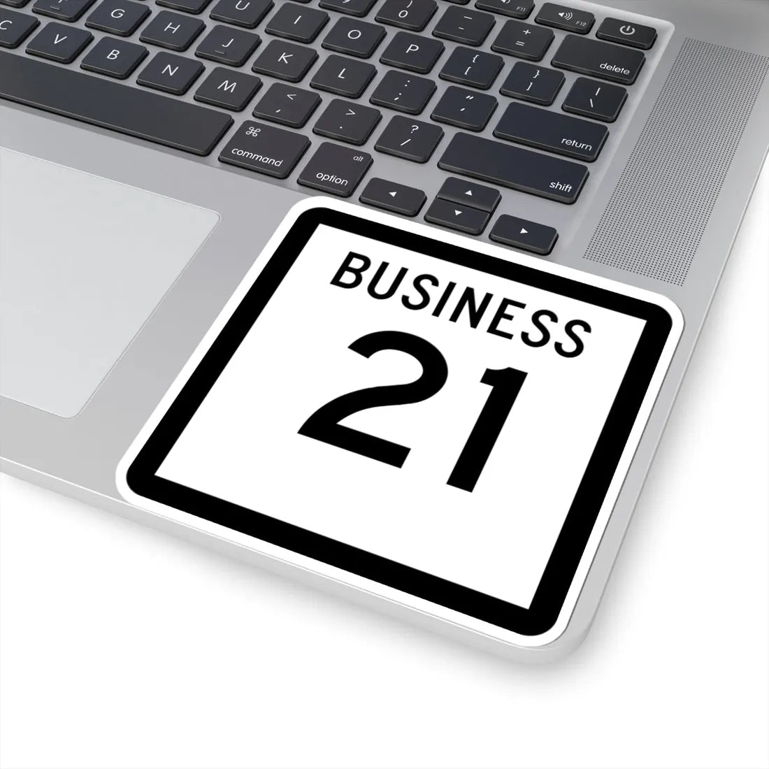 Texas Business 21 (Texas) (Road Sign) STICKER Vinyl Kiss-Cut Decal - The Sticker Space