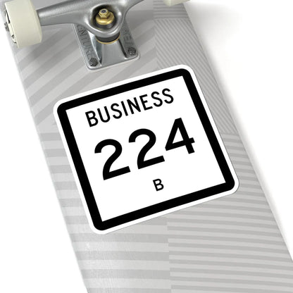 Texas Business 224-B (Texas) (Road Sign) STICKER Vinyl Kiss-Cut Decal - The Sticker Space