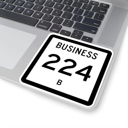 Texas Business 224-B (Texas) (Road Sign) STICKER Vinyl Kiss-Cut Decal - The Sticker Space