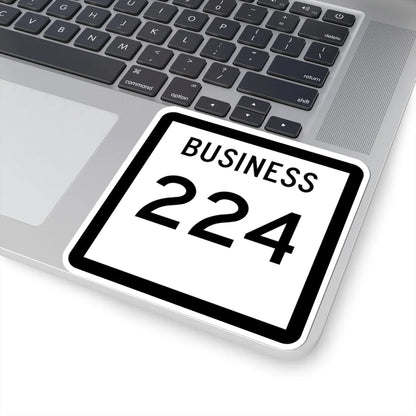 Texas Business 224 (Texas) (Road Sign) STICKER Vinyl Kiss-Cut Decal - The Sticker Space