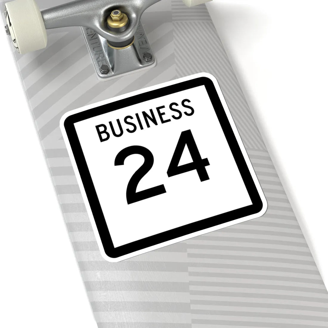 Texas Business 24 (Texas) (Road Sign) STICKER Vinyl Kiss-Cut Decal - The Sticker Space