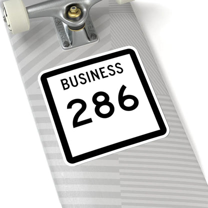 Texas Business 286 (Texas) (Road Sign) STICKER Vinyl Kiss-Cut Decal - The Sticker Space