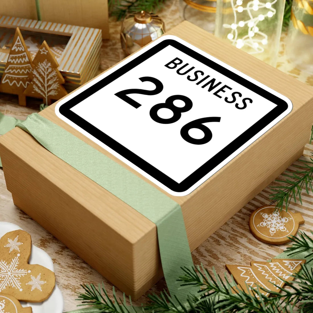 Texas Business 286 (Texas) (Road Sign) STICKER Vinyl Kiss-Cut Decal - The Sticker Space