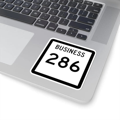 Texas Business 286 (Texas) (Road Sign) STICKER Vinyl Kiss-Cut Decal - The Sticker Space