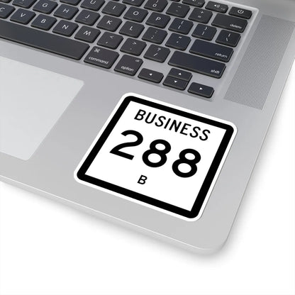Texas Business 288-B (Texas) (Road Sign) STICKER Vinyl Kiss-Cut Decal - The Sticker Space