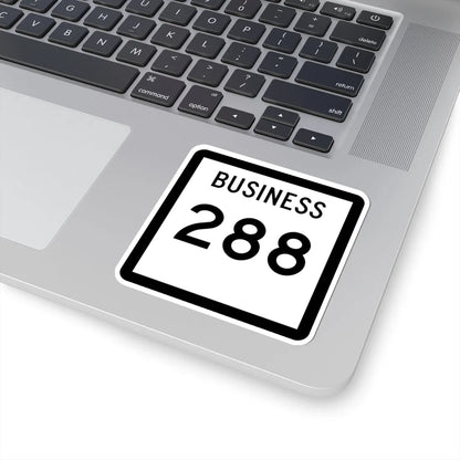 Texas Business 288 (Texas) (Road Sign) STICKER Vinyl Kiss-Cut Decal - The Sticker Space