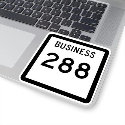 Texas Business 288 (Texas) (Road Sign) STICKER Vinyl Kiss-Cut Decal - The Sticker Space