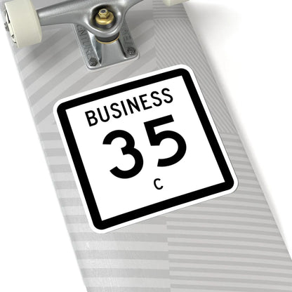 Texas Business 35-C (Texas) (Road Sign) STICKER Vinyl Kiss-Cut Decal - The Sticker Space