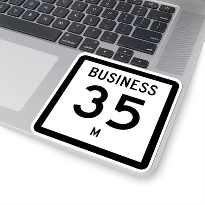 Texas Business 35-M (Texas) (Road Sign) STICKER Vinyl Kiss-Cut Decal - The Sticker Space