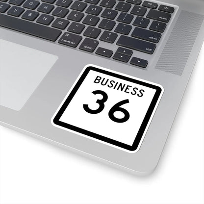 Texas Business 36 (Texas) (Road Sign) STICKER Vinyl Kiss-Cut Decal - The Sticker Space